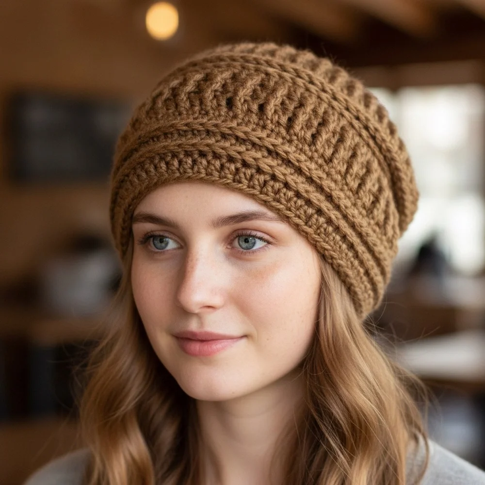 NEW Boho Luxe Handmade Crochet Beanie | Warm, Textured & Timeless